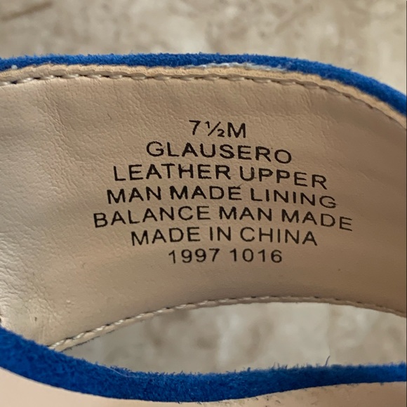 Nine West suede heels 🌱. Size 7.5 . Royal blue . - Picture 5 of 6